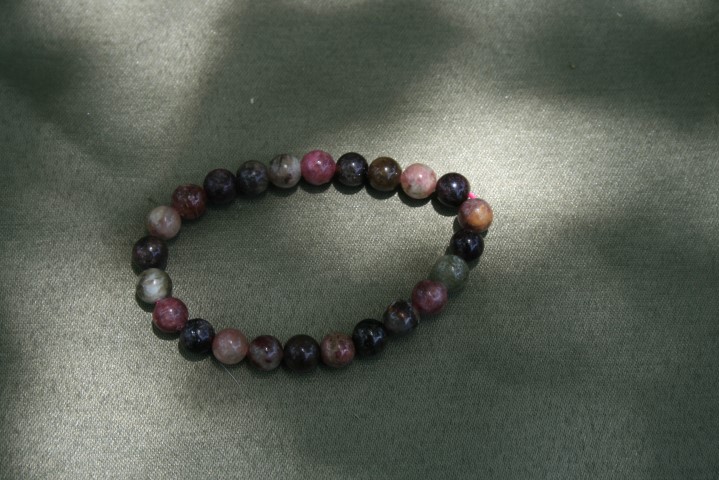 Multi color Tourmaline Bracelet calm and joy, love and emotional healing, passion for life, healing, vitality and wholeness  4375